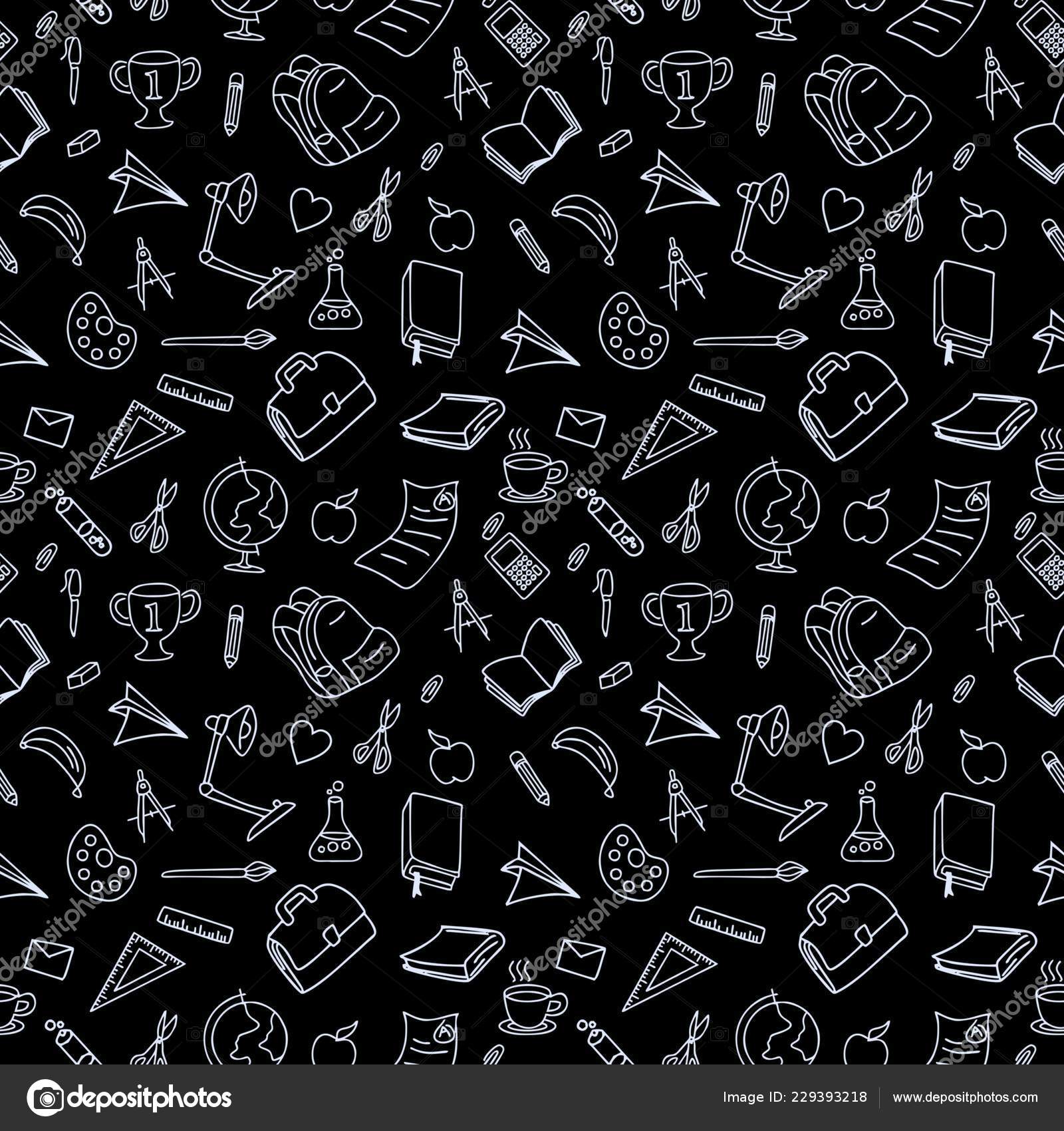 Back School Theme Doodle Hand Drawn Seamless Pattern Background Vector Vector Image By C Ngupakarti Vector Stock Back School Theme Doodle Hand Drawn Seamless Pattern Background Vector Vector Image By C Ngupakarti Vector Stock