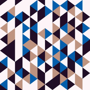 Soyut üçgen geometrik Dikişsiz desen vektör çok renkli memphis 90s stili