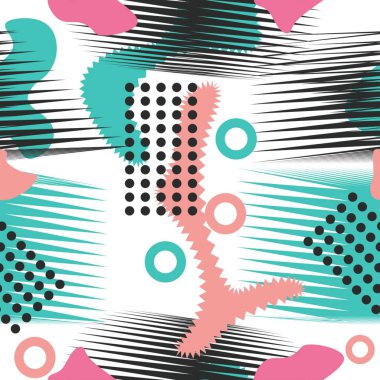 Dekoratif çağdaş sanat tarzı ile soyut seamless modeli