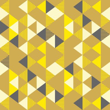 Vektör üçgen desen renkleri siyah ve altın arka plan duvar kağıdı moda tekstil baskı Gösterim amacıyla hazır ile
