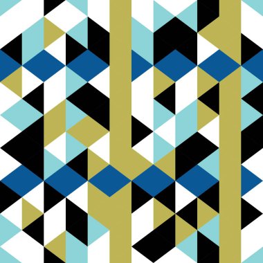 Hipster üçgen Dikişsiz desen vektör çizim