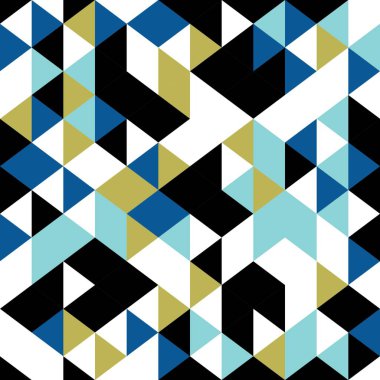 Hipster üçgen Dikişsiz desen vektör çizim