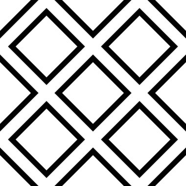 Siyah ve beyaz siyah beyaz renk vektör çizim için moda tekstil baskı ile geometrik seamless modeli