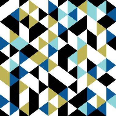 Üçgen retro Dikişsiz desen vektör çizim. Hipster duvar kağıdı moda tekstil baskı ve sarma için iyi.