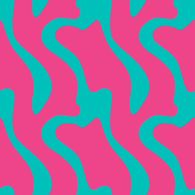 Renkli dalgalar Dikişsiz desen vektör çizim