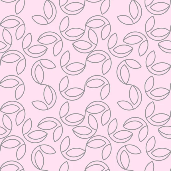 Geometrische Bloemmotief Met Pastel Kleuren Naadloze Scandinavië Stijl Abstracte Achtergrond — Stockvector