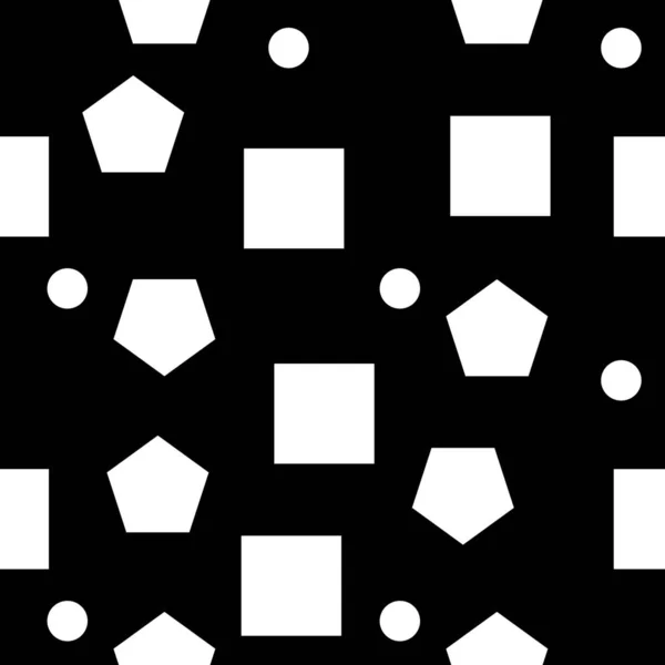 Forma Geométrica Sem Costura Padrão Vetor Ilustração — Vetor de Stock