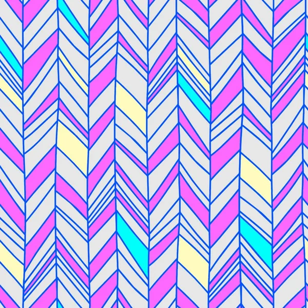 Illustration Vectorielle Motif Sans Couture Chevron Vintage Herringbone Coloré Rétro — Image vectorielle