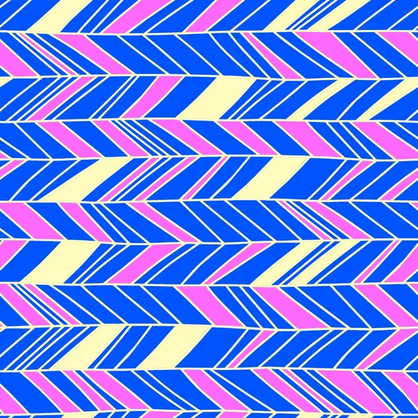 Vintage Chevron Sem Costura Padrão Vetor Ilustração Herringbone Colorido Fundo — Vetor de Stock