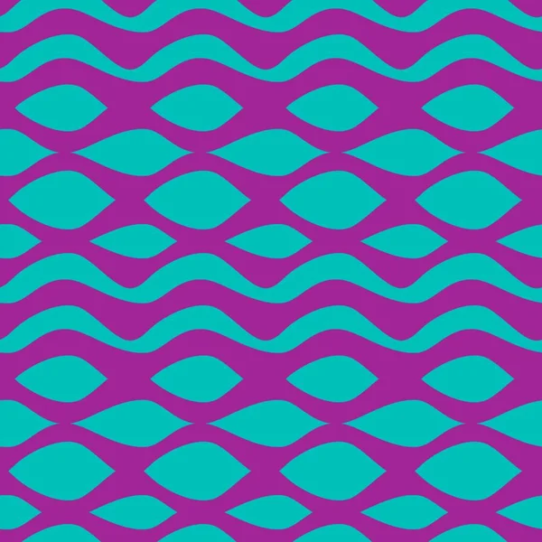抽象的なストライプ波パターン ファッション テキスタイル プリント ベクトル イラストの良いカラフルな波ストライプ — ストックベクタ