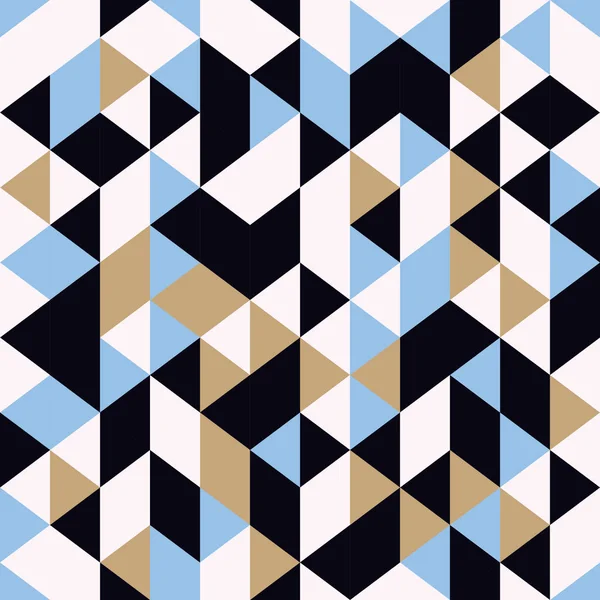 Абстрактный Треугольник Геометрический Бесшовный Вектор Шаблона Многоцветный Мемфис Годов — стоковый вектор