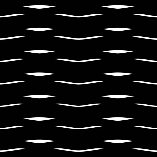条纹线无缝的样式以波浪样式在黑白向量例证 — 图库矢量图片