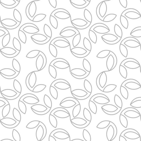 Geometrische Naadloze Bloemmotief Met Trendy Scandinavische Stijl Monochroom Kleur Vectorillustratie — Stockvector