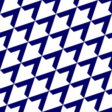 Moda tekstil baskı ve duvar kağıdı vektör çizim için mavi köşeli çift ayraçları Dikişsiz desen arka plan modern tasarım.