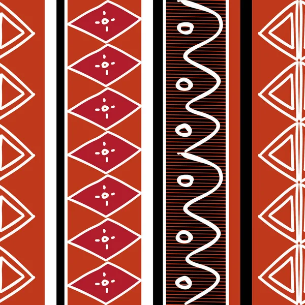 非洲无缝的样式向量例证 五颜六色的抽象绘图准备时尚纺织品印刷和包装 波希米亚阿兹特克新潮的颜色 — 图库矢量图片
