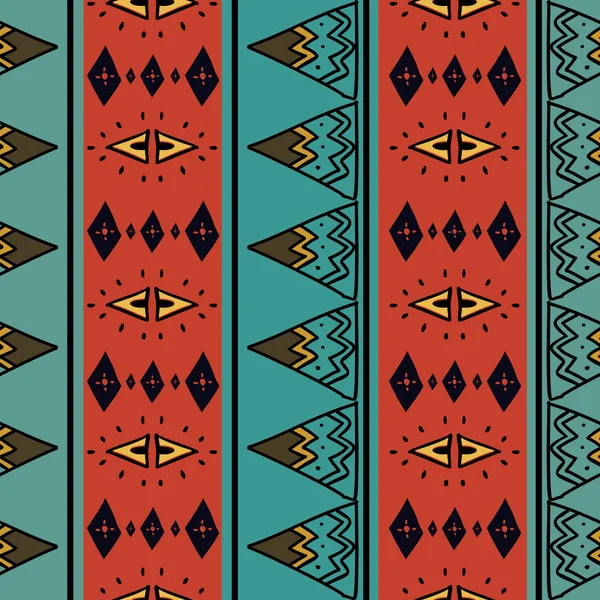 时尚非洲部落无缝模式矢量插图时尚纺织品印刷 — 图库矢量图片