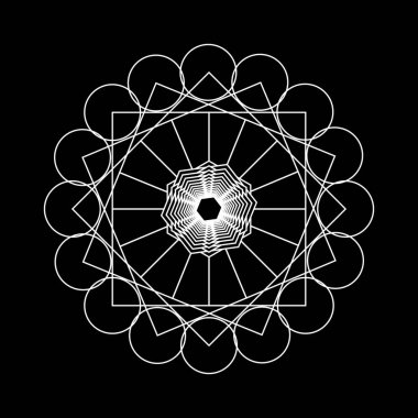 Soyut antik geometri desen