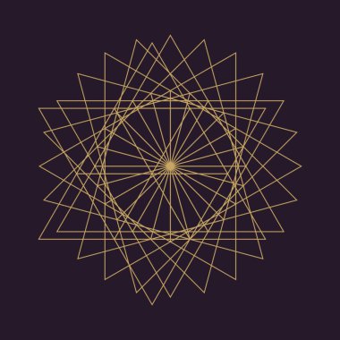 Soyut antik geometri desen