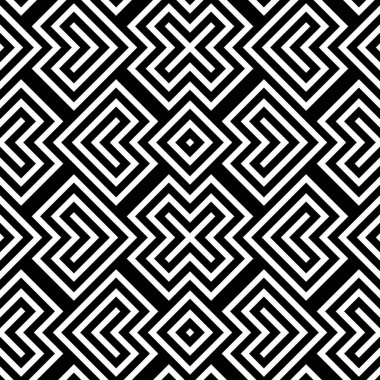 Elmas çizgili desen süsleme. Geometrik eski vintage satır stili arka plan vektör çizim yazdırma ve Tekstil Ambalaj için hazır zikzak.