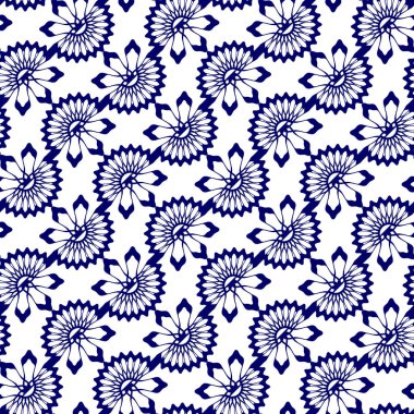 Vintage art deco Dikişsiz desen vektör çizim