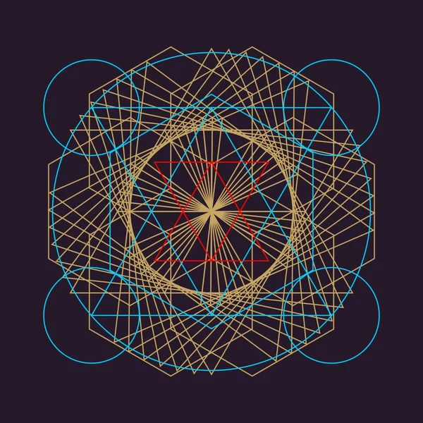 Modèle Abstrait Géométrie Ancienne — Image vectorielle