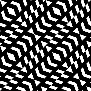 Soyut geometrik desen çizgili çizgili. Trendy sorunsuz vektör arka plan. Siyah ve beyaz doku.