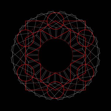 Soyut antik geometri desen