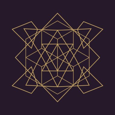 Soyut antik geometri desen