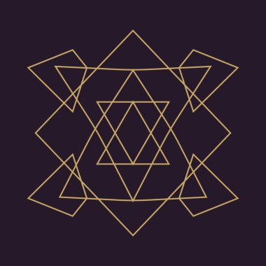 Soyut antik geometri desen