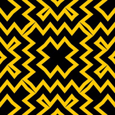 Geometrik soyut Dikişsiz desen vektör çizim. Çizgili satırlar rhombus şık tasarım.