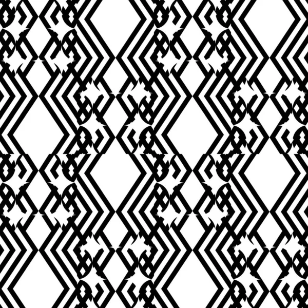 抽象的なトライバル パターンのベクトルの背景 幾何学的なエスニック ストライプ菱形飾りイラスト ライン — ストックベクタ