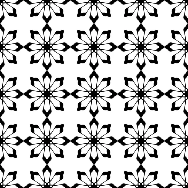 Tek renkli renkli geometrik vintage Dikişsiz desen vektör çizim. Siyah ve beyaz arka plan geometrik soyut duvar kaydırma ve moda tekstil baskı için.