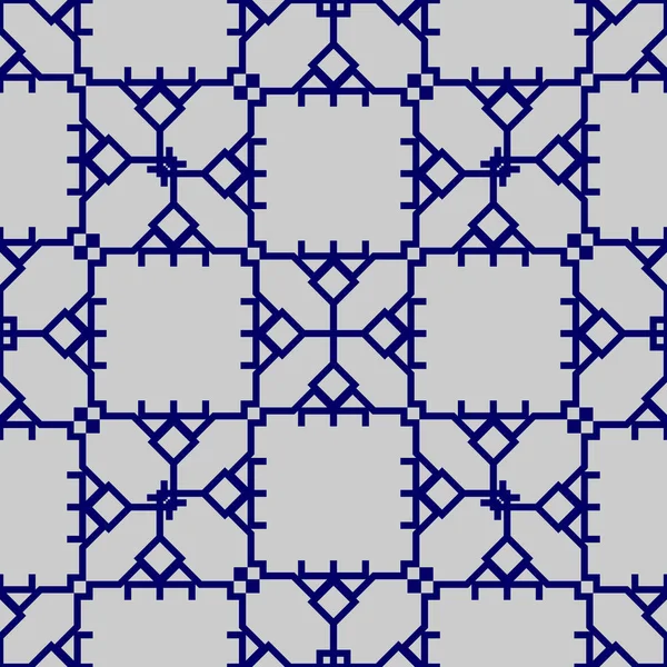 几何抽象无缝图案网格设计矢量插图 — 图库矢量图片