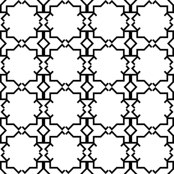 幾何学的な抽象的なシームレス パターン メッシュ デザイン ベクトル図 — ストックベクタ