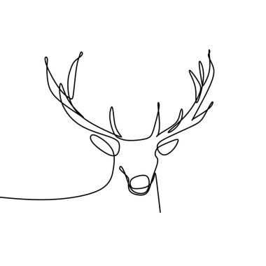 Geyik bir çizim vektör