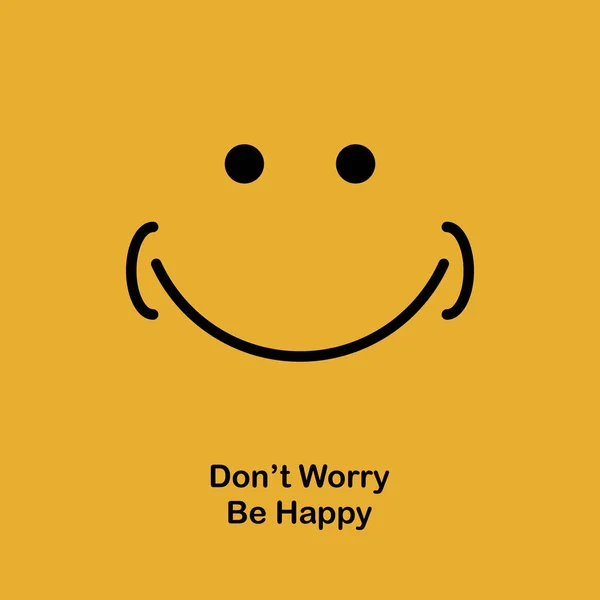 Παρακινητικά Αφισων Πανό Ευτυχισμένο Και Smile Εικονογράφηση Διάνυσμα — Διανυσματικό Αρχείο
