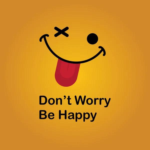 Παρακινητικά Αφισων Πανό Αστεία Ευτυχισμένη Και Χαμόγελο Εικονογράφηση Διάνυσμα — Διανυσματικό Αρχείο