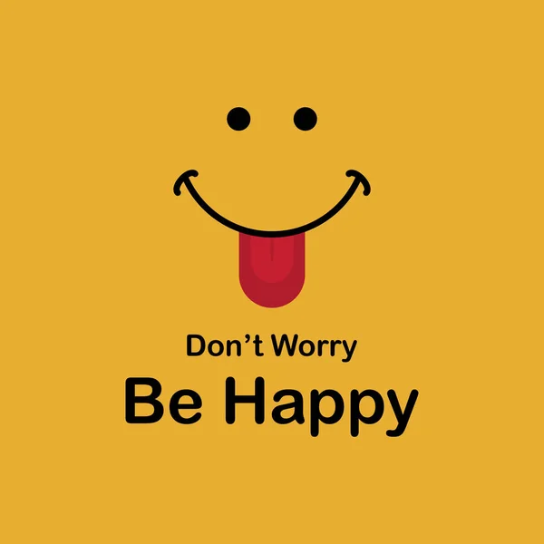 Motivációs Idézetek Plakát Banner Design Boldog Smile Vektoros Illusztráció — Stock Vector