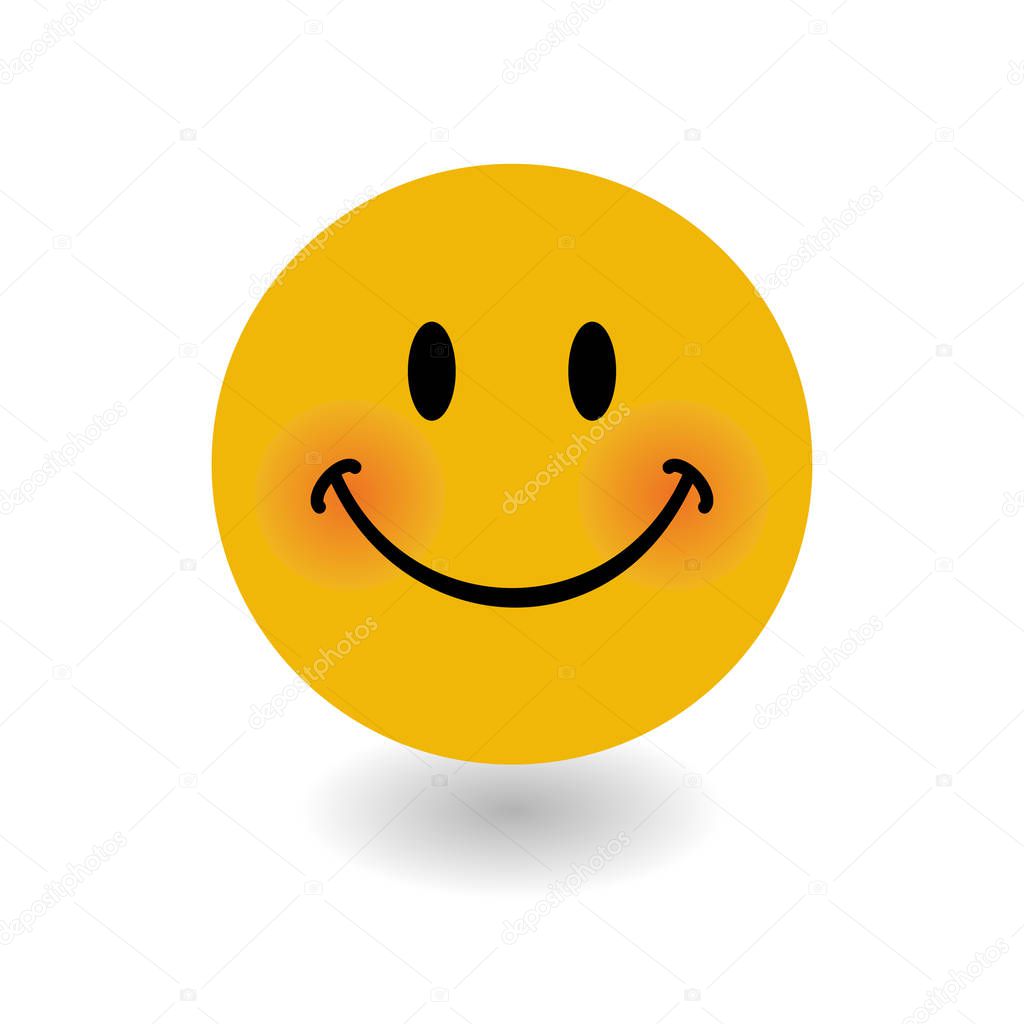 Happy face banner with smile expression vector illustration