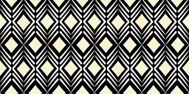 Afrikalı kabile motifi Dikişsiz desen vektör çizim trendy el baskı için çizilmiş hazır