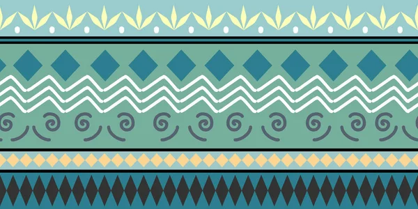 Motif Tribal Ethnique Sans Couture Fond Coloré Prêt Pour Illustration — Image vectorielle