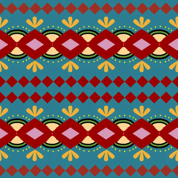Maya motif moda tekstil baskı için dikişsiz desen renkli arka plan çizim geometrik.