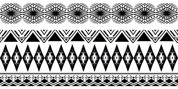 Vintage Texture Trendy Illustrazione Etnico Navajo Disegnato Mano Senza Soluzione — Vettoriale Stock