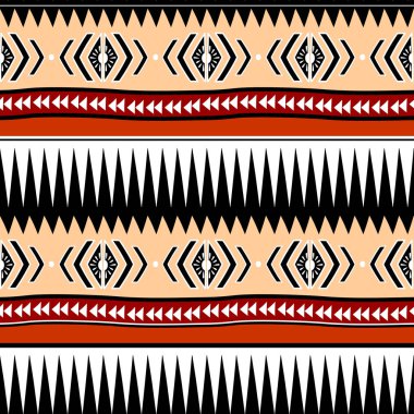 Bohem kabile seamless modeli el çekilmiş etnik köken renkli trendy soyut moda Tekstil baskı için. Maya çizgili kültürel simgesi.