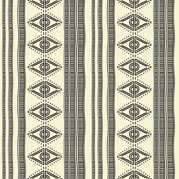 Retro Colors Tribal Vector Seamless Navajo Pattern Aztec Abstract Geometric — Stock Vector