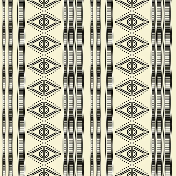 Cores Retro Padrão Navajo Sem Costura Vetor Tribal Aztec Arte — Vetor de Stock