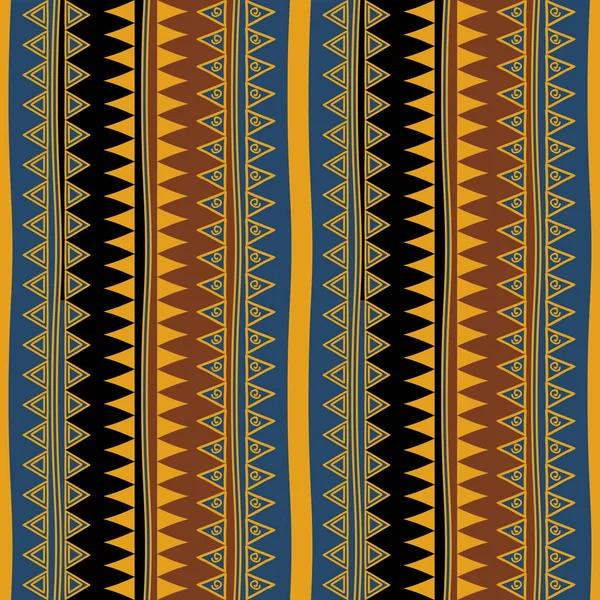 Retro Farben Stammesvektor Nahtlose Navajo Muster Aztec Abstrakten Geometrischen Kunstdruck — Stockvektor