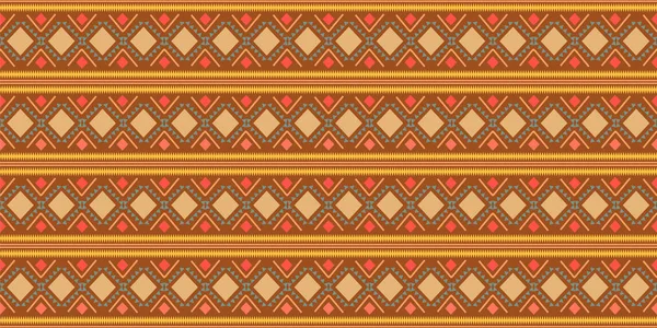 Kat geometrische folklore sieraad. Tribal etnische vector textuur. Naadloze gestreept patroon in Azteekse stijl. Figuur tribal borduurwerk. Indische, Scandinavische, Gypsy, Mexicaanse, folk patroon trendy design — Stockvector