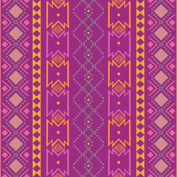 Patrón geométrico étnico oriental sin costura tradicional Diseño para fondo, alfombra, papel pintado, ropa, envoltura, Batik, tela, Vector illustration.embroidery estilo para la moda de las mujeres — Vector de stock