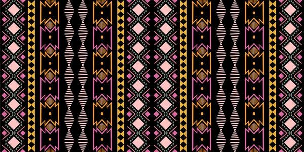 Patrón de zigzag abstracto para el diseño de la cubierta. Fondo vectorial retro africano. Geométrico decorativo sin costura . — Vector de stock